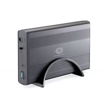 Conceptronic 3,5 collu cietā diska kaste USB 3.0, HDD korpuss, 3,5 collas, Serial ATA, Serial ATA II, 4,8 Gbit/s, USB savienojamība, Graphite