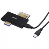 Hama 00181018 karšu lasītājs USB 3.2 Gen 1 (3.1 Gen 1) Type-A melns