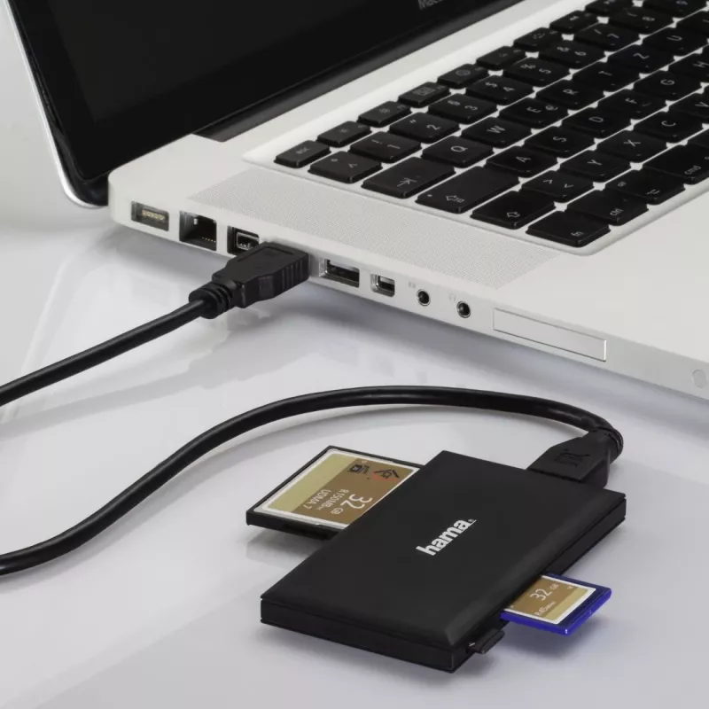 Hama 00181018 karšu lasītājs USB 3.2 Gen 1 (3.1 Gen 1) Type-A melns