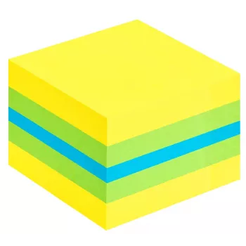 3M Post-it 2051L piezīmju lapiņas Kvadrātveida Zila, Zaļa, Tirkīza, Dzeltena 400 loksnes Pašlīmējošs