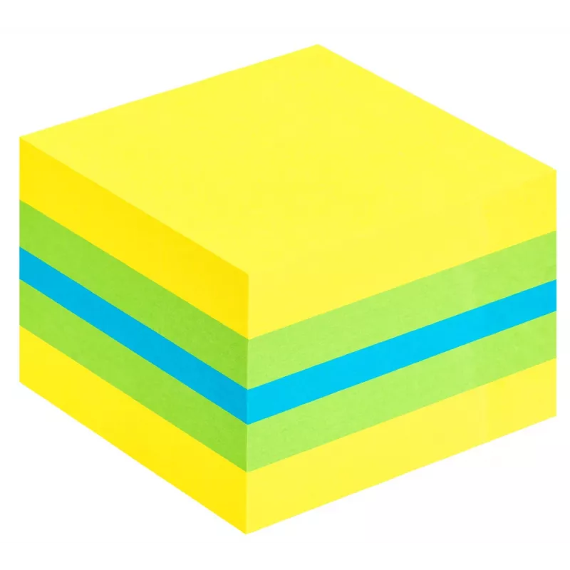 3M Post-it 2051L piezīmju lapiņas Kvadrātveida Zila, Zaļa, Tirkīza, Dzeltena 400 loksnes Pašlīmējošs