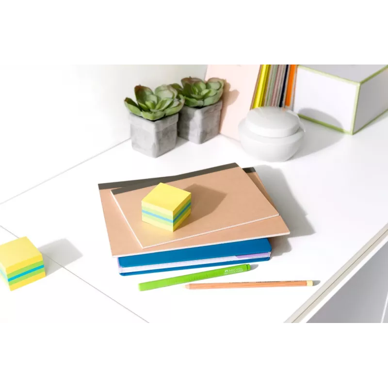 3M Post-it 2051L piezīmju lapiņas Kvadrātveida Zila, Zaļa, Tirkīza, Dzeltena 400 loksnes Pašlīmējošs