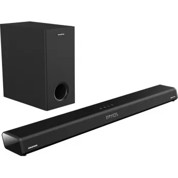 Grundig 2.1 Dolby Atmos Soundbar DSB 2100, 2.1 kanāli, 280 W, 280 W, aktīvais zemfrekvences skaļrunis, bezvadu, 60 - 20000 Hz