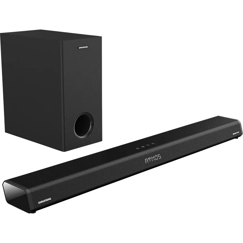 Grundig 2.1 Dolby Atmos Soundbar DSB 2100, 2.1 kanāli, 280 W, 280 W, aktīvais zemfrekvences skaļrunis, bezvadu, 60 - 20000 Hz