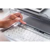 BakkerElkhuizen S-board 840 UK Qwerty, Tenkeyless (80 - 87%), Vadu, USB, Šķērveida taustiņu slēdzis, QWERTY, Gaiši pelēks, Balts