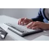 BakkerElkhuizen S-board 840 UK Qwerty, Tenkeyless (80 - 87%), Vadu, USB, Šķērveida taustiņu slēdzis, QWERTY, Gaiši pelēks, Balts