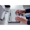 BakkerElkhuizen S-board 840 UK Qwerty, Tenkeyless (80 - 87%), Vadu, USB, Šķērveida taustiņu slēdzis, QWERTY, Gaiši pelēks, Balts