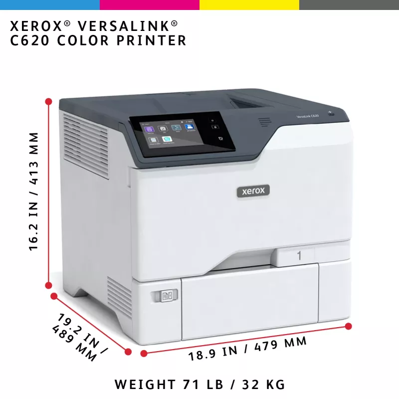 Xerox VersaLink C620 A4 50ppm Duplex Printer PS3 PCL5e/6 2 paplātes 650 loksnes