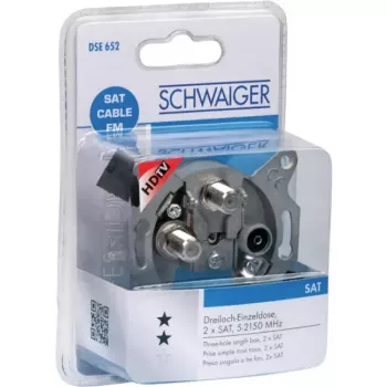 SAT, TV un radio kontaktligzda Schwaiger DSE652 531