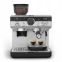 Espresso automāts KRUPS XP801T pusautomātiskais ar iebūvētu dzirnaviņu, 3 L ūdens tvertne, 2 krūzīšu padeve, melns/nerūsējošais tērauds