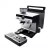 Espresso automāts KRUPS XP801T pusautomātiskais ar iebūvētu dzirnaviņu, 3 L ūdens tvertne, 2 krūzīšu padeve, melns/nerūsējošais tērauds