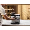 Espresso automāts KRUPS XP801T pusautomātiskais ar iebūvētu dzirnaviņu, 3 L ūdens tvertne, 2 krūzīšu padeve, melns/nerūsējošais tērauds