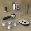 Espresso automāts KRUPS XP801T pusautomātiskais ar iebūvētu dzirnaviņu, 3 L ūdens tvertne, 2 krūzīšu padeve, melns/nerūsējošais tērauds