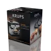 Espresso automāts KRUPS XP801T pusautomātiskais ar iebūvētu dzirnaviņu, 3 L ūdens tvertne, 2 krūzīšu padeve, melns/nerūsējošais tērauds