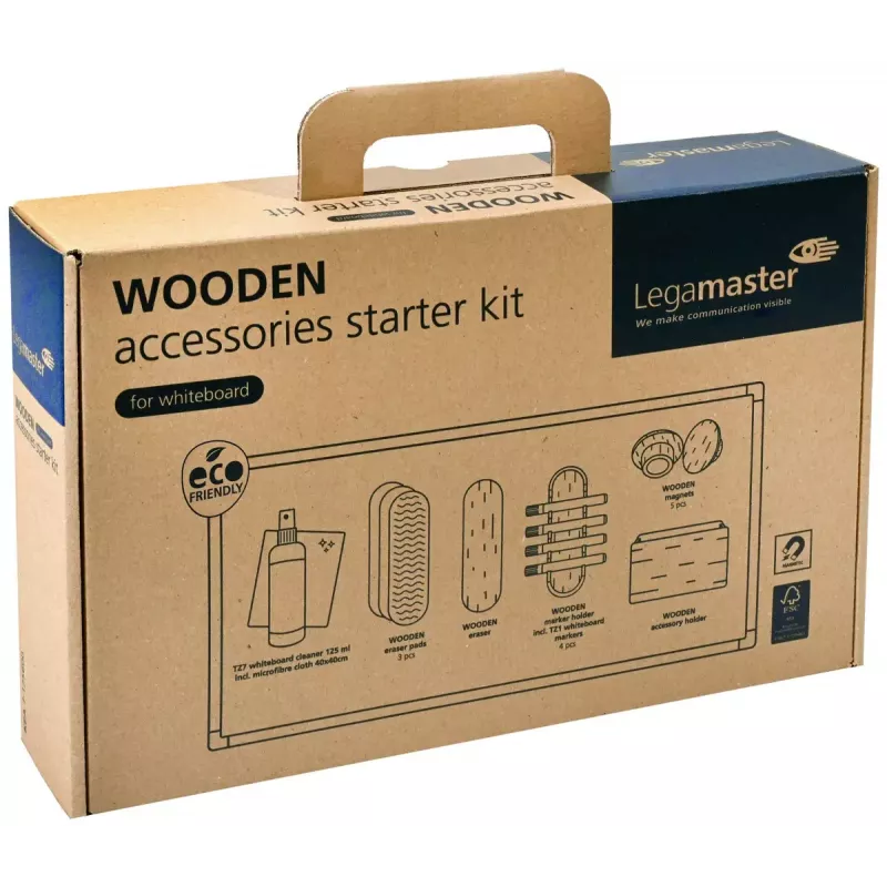 Piederumu komplekts Legamaster WOODEN 17 gab., FSC sertificēts