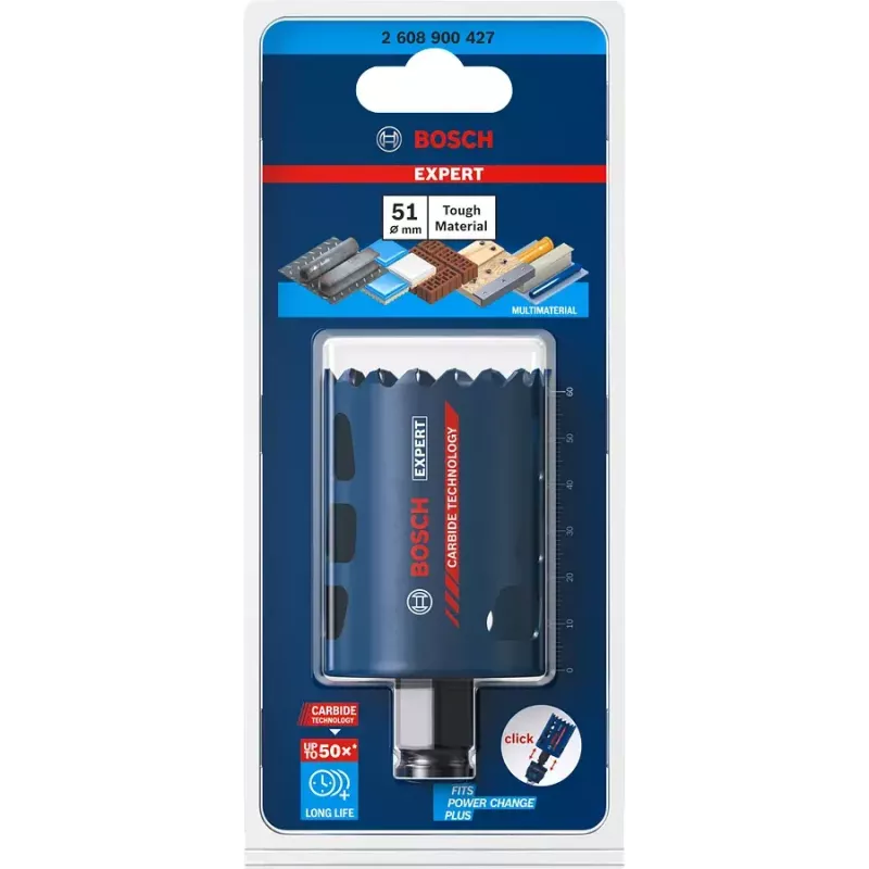 Urbja caurumzāģis Bosch 2 608 900 427 5,1 cm ķieģeļiem, plastmasai, kokam