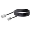 Tīkla kabelis Schwaiger 3.0m RJ-11 - RJ-45 3m Melns