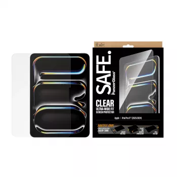 PanzerGlass SAFE. by ® Ekrāna aizsargs iPad Pro 11 collas (2024-2025) | Īpaši plats piegulums ar Fastfit rīku