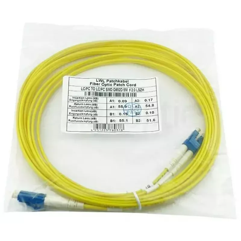 Optiskās šķiedras kabelis BlueOptics SFP3131BU2.5MK 2,5 m LC Dzeltens