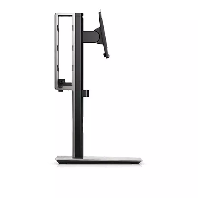 DELL Micro Form Factor All-in-One statīvs - MFS18, brīvi stāvošs, 5,7 kg, 48,3 cm (19 collas), 68,6 cm (27 collas), augstuma regulēšana, melns, sudrabains
