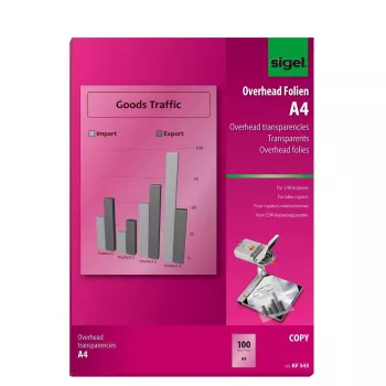 Drukas plēve A4 Sigel KF545 Caurspīdīga 100 loksnes