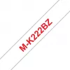 Brother M-K222BZ etiķešu lente Sarkana uz balta