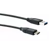 USB kabelis Schwaiger LK 050 C USB 3.2 Gen 2 0,5 m USB A USB C melns
