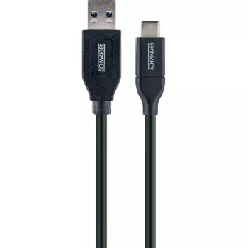 USB kabelis Schwaiger LK 050 C USB 3.2 Gen 2 0,5 m USB A USB C melns