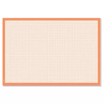 Galda paliktnis Sigel HO270 — papīra galda paliktnis, oranžs/baltss, 595×410 mm