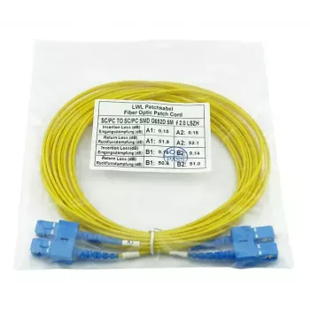 BlueOptics CAB-SMF-SC-SC-5-BO InfiniBand optiskās šķiedras kabelis 5 m SC SC