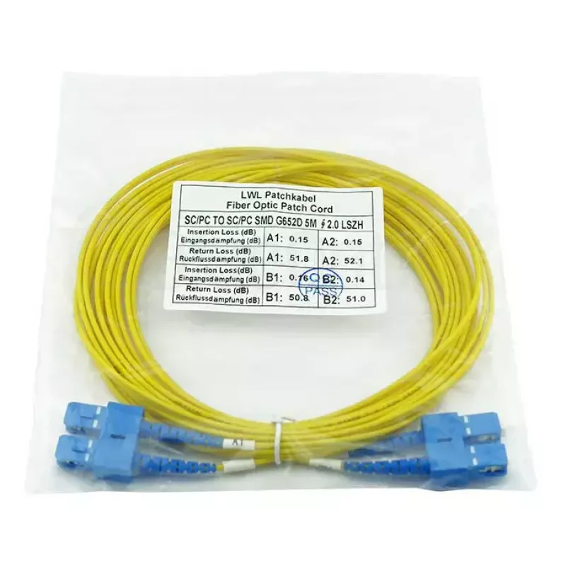 BlueOptics CAB-SMF-SC-SC-5-BO InfiniBand optiskās šķiedras kabelis 5 m SC SC
