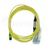 Šķiedru optiskais kabelis MPO 4x LC BlueOptics CBL-MPO12-4LC-SMF-10M 10m G.657.A1
