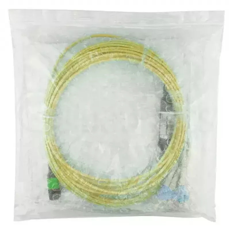 Šķiedru optiskais kabelis MPO 4x LC BlueOptics CBL-MPO12-4LC-SMF-10M 10m G.657.A1