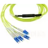 Šķiedru optiskais kabelis MPO 4x LC BlueOptics CBL-MPO12-4LC-SMF-10M 10m G.657.A1