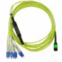 Šķiedru optiskais kabelis MPO 4x LC BlueOptics CBL-MPO12-4LC-SMF-10M 10m G.657.A1
