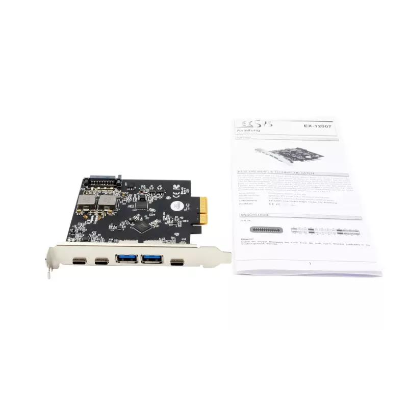 Saskarnes karte EXSYS EX-12007 Iekšējā USB 3.2 Gen 2