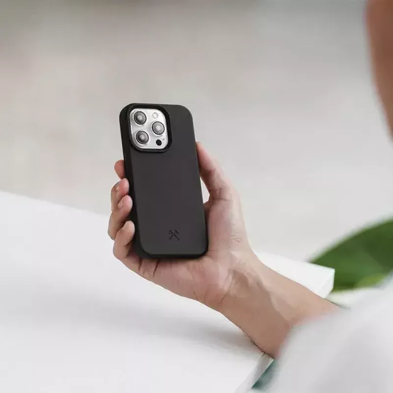 Woodcessories Bio Case mobilā tālruņa maciņš 17 cm 6.7 collu apvalks Melns