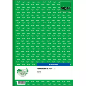 Biznesa veidlapa Sigel AM415 Zaļš Balts A4 50 lapas