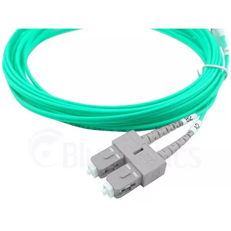 Optiskās šķiedras kabelis BlueOptics SFP3233EU0.5MK SC ST OM3 0.5 m Aqua