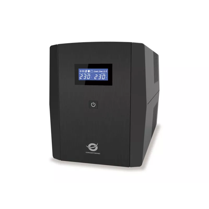 Conceptronic ZEUS03G 1200VA 720W UPS, UK kontaktligzdas x 4, HID USB, RJ45 ievade/izvade, AVR