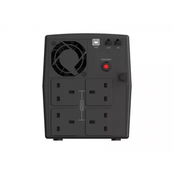 Conceptronic ZEUS03G 1200VA 720W UPS, UK kontaktligzdas x 4, HID USB, RJ45 ievade/izvade, AVR