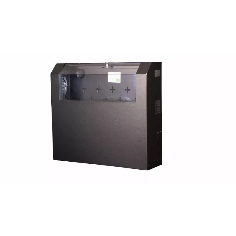 Pie sienas stiprināms plaukts Equip plāns Flex 19' 5U korpuss RAL9005 melns
