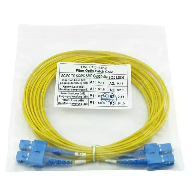 BlueOptics CAB-SMF-SC-SC-3-BO InfiniBand optiskās šķiedras kabelis 3 m SC savienotājs