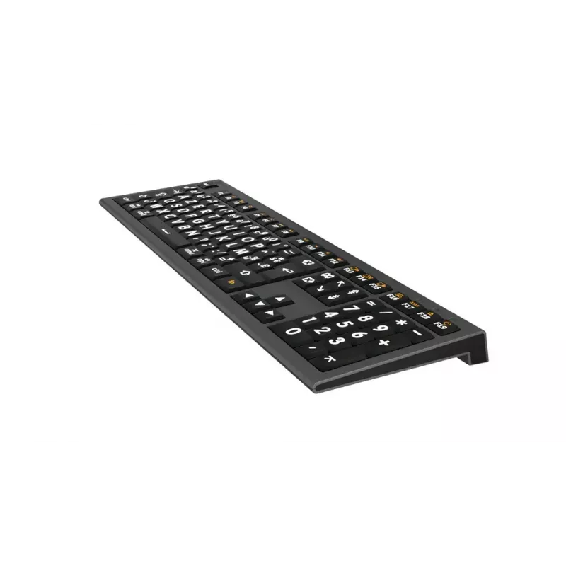 Logickeyboard USB AZERTY franču tastatūra LKB-LPWB-A2M-FR vadu šķērveida slēdži