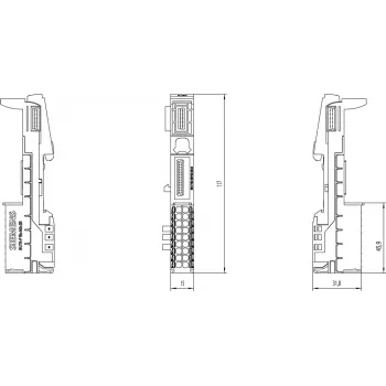 Siemens 6ES7193-6BP00-0BA0 elektriskie termināļi