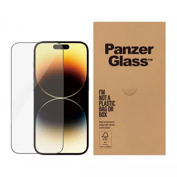 Ekrāna aizsargs PanzerGlass Apple iPhone 14 Pro īpaši plats, izturīgs pret skrāpējumiem un triecieniem