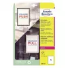 Avery Window Stickers pašlīmējošas printera uzlīmes A4 baltas 10 gab.