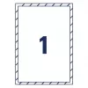 Avery Window Stickers pašlīmējošas printera uzlīmes A4 baltas 10 gab.