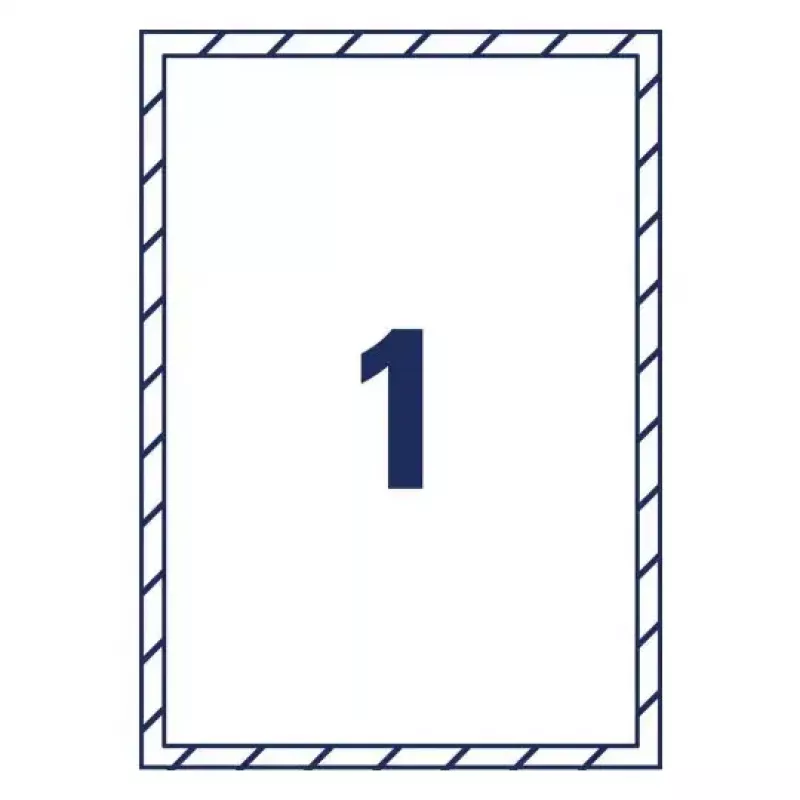 Avery Window Stickers pašlīmējošas printera uzlīmes A4 baltas 10 gab.