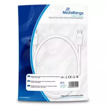 Savienojuma kabelis MediaRange MRCS162 1,5 m balts